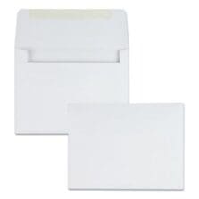 GREETING CARD/INVITATION ENVELOPE, A-2, SQUARE FLAP, GUMMED CLOSURE, 4.38 X 5.75, WHITE, 500/BOX