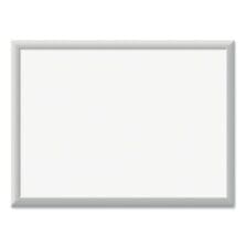 Magnetic Dry Erase Board with Aluminum Frame, 24" x 18" (Actual Size: 23" x 17"), White Surface, Satin Aluminum Frame