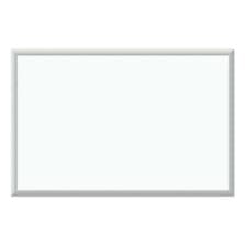Melamine Dry Erase Board, 36" x 24" (Actual Size: 35" x 23"), White Surface, Satin Aluminum Frame