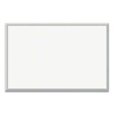 Magnetic Dry Erase Board with Aluminum Frame, 36" x 24" (Actual Size: 35" x 23"), White Surface, Satin Aluminum Frame