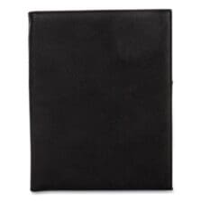Faux-Leather Padfolio, 9 X 12 Pad, 9.75 X 12.5, Black