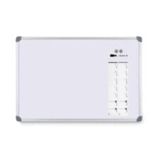 Euro-Style Magnetic Dry-Erase Aluminum Frame Boards, 36" x 24", White Surface, Satin Aluminum Frame