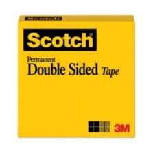 DOUBLE-SIDED TAPE, 3" CORE, 0.5" X 36 YDS, CLEAR
