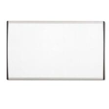 ARC Frame Cubicle Board, Magnetic Dry Erase, 30" x 18", White Surface, Satin Aluminum Frame