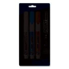 Opaque Bullet Tip Paint Markers, Medium Bullet Tip, Assorted Colors, 3/Pack