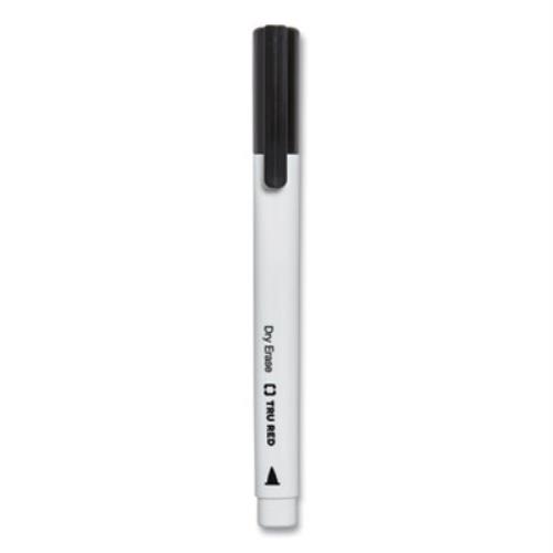 Dry Erase Marker, Pen-Style, Fine Bullet Tip, Black, Dozen