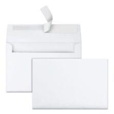 Card/Invite Envelopes, 1/2 Fold, 24lb., 5-3/4"x8-3/4", 100/BX, WE