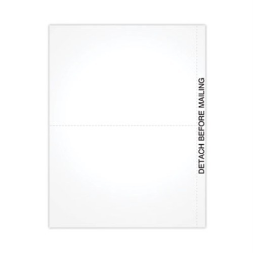 Blank Cut Sheets for 1099 Tax Forms, 2-Up Style, 8.5 x 11, White, 50/Pack