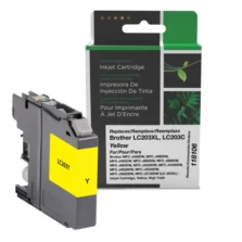 Remanufactured High Yield Yellow Ink Cartridge for Brother LC203XL (Page Yield: 550)
