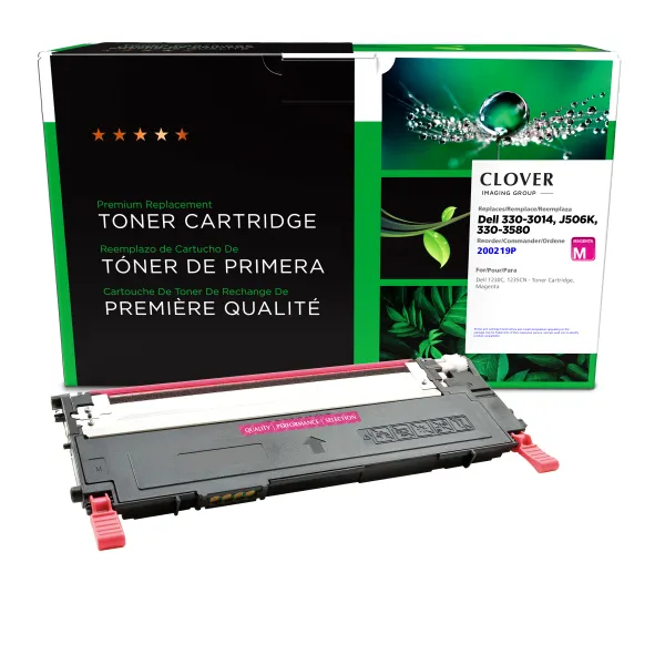 Remanufactured Magenta Toner Cartridge for Dell 1230/1235 (Page Yield: 1,000)