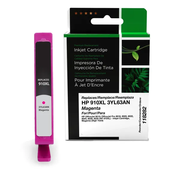 CLOVER IMAGING REMAN FOR HP 3YL63AN 910XL HIGH YIELD MAGENTA INK CARTRIDGE