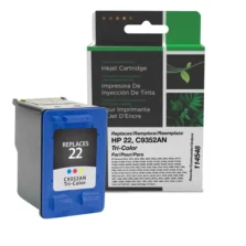Remanufactured Tri-Color Ink Cartridge for HP 22 (C9352AN) (Page Yield: 165)