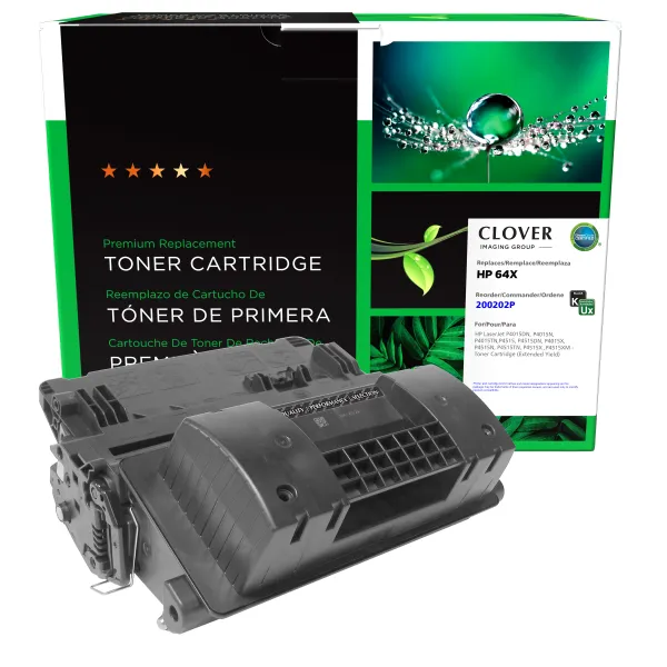 Remanufactured Extended Yield Toner Cartridge for HP CC364X (Page Yield: 40,000)
