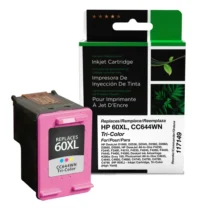 Remanufactured High Yield Tri-Color Ink Cartridge for HP 60XL (CC644WN) (Page Yield: 440)