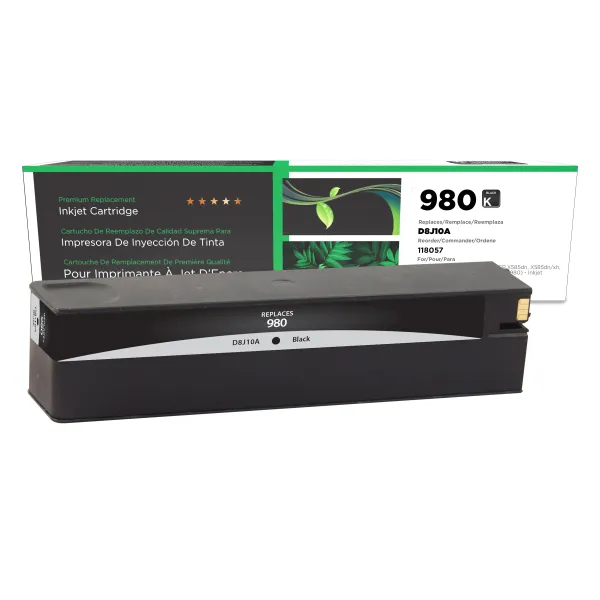 Remanufactured Black Ink Cartridge for HP 980 (D8J10A) (Page Yield: 10,000)