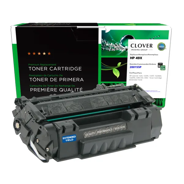 Remanufactured Extended Yield Toner Cartridge for HP Q5949X (Page Yield: 10,000)