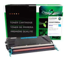 Remanufactured High Yield Cyan Toner Cartridge for Lexmark C736/X736/X738 (Page Yield: 10,000)