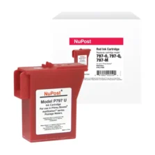 Non-OEM New Postage Meter Red Ink Cartridge for Pitney Bowes 797-0/797-Q/797-M (Page Yield: 800)