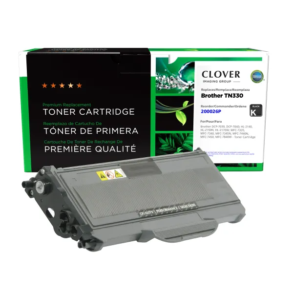 Remanufactured Toner Cartridge for Brother TN330 (Page Yield: 1,500)