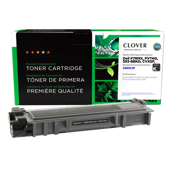 Remanufactured High Yield Toner Cartridge for Dell E310/514 (Page Yield: 2,600)