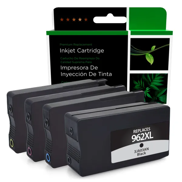 CLOVER IMAGING REMAN FOR HP 962XL 4-PACK HIGH YIELD BLACK,CYAN,MAGENTA,YELLOW IN