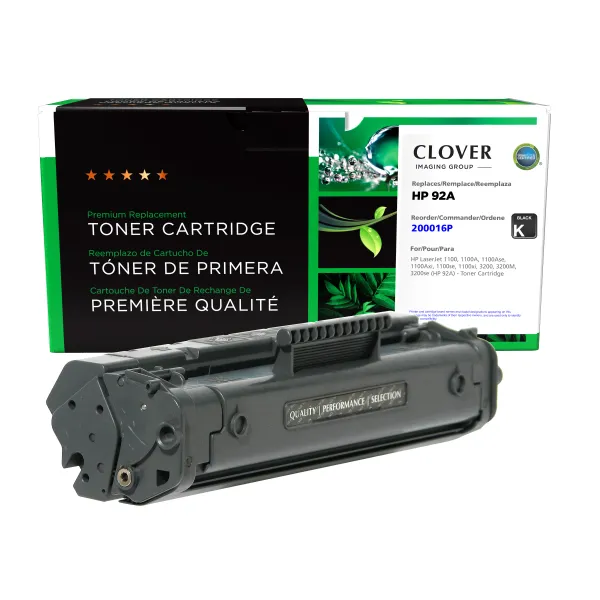Remanufactured Toner Cartridge for HP 92A (C4092A) (Page Yield: 2,500)