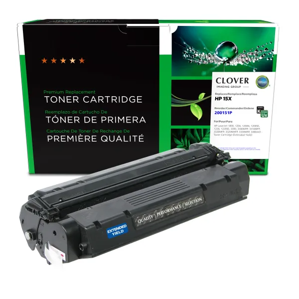Remanufactured Extended Yield Toner Cartridge for HP C7115X (Page Yield: 7,500)