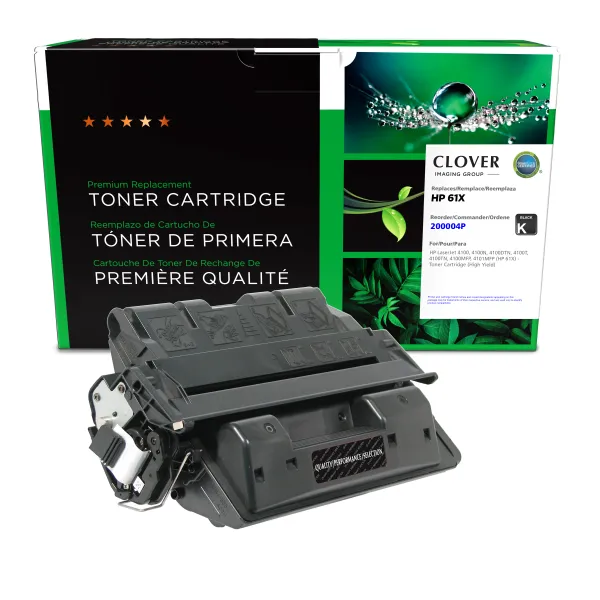 Remanufactured High Yield Toner Cartridge for HP 61X (C8061X) (Page Yield: 10,000)