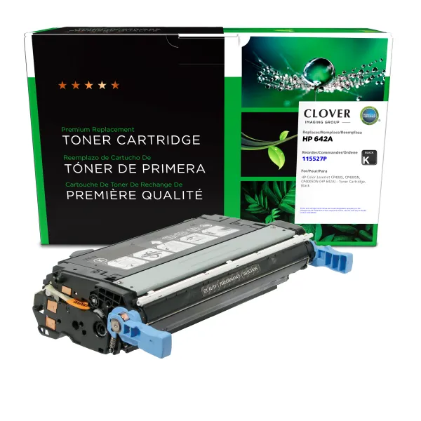 Remanufactured Black Toner Cartridge for HP 642A (CB400A) (Page Yield: 7,500)