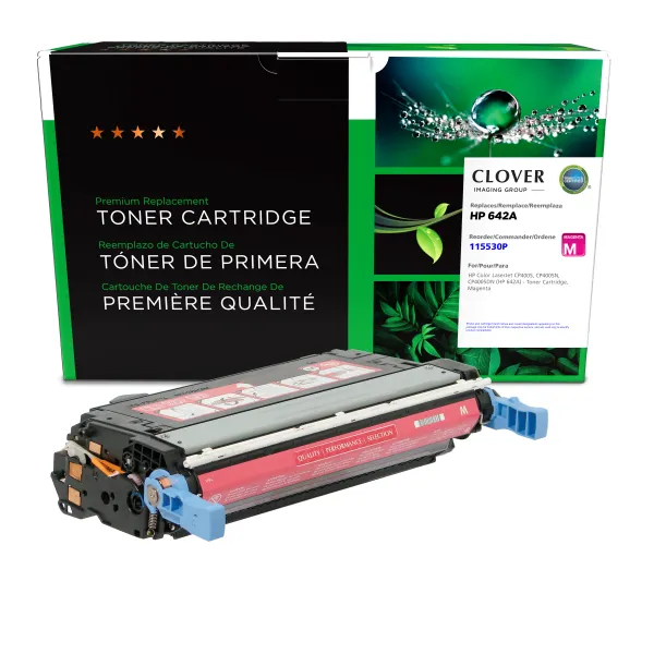 Remanufactured Magenta Toner Cartridge for HP 642A (CB403A) (Page Yield: 7,500)