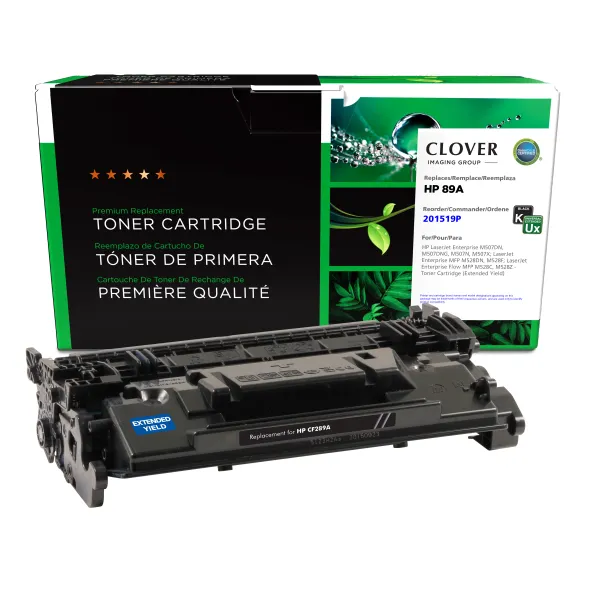 Remanufactured Extended Yield Toner Cartridge (New Chip) for HP CF289A (Page Yield: 10,000)