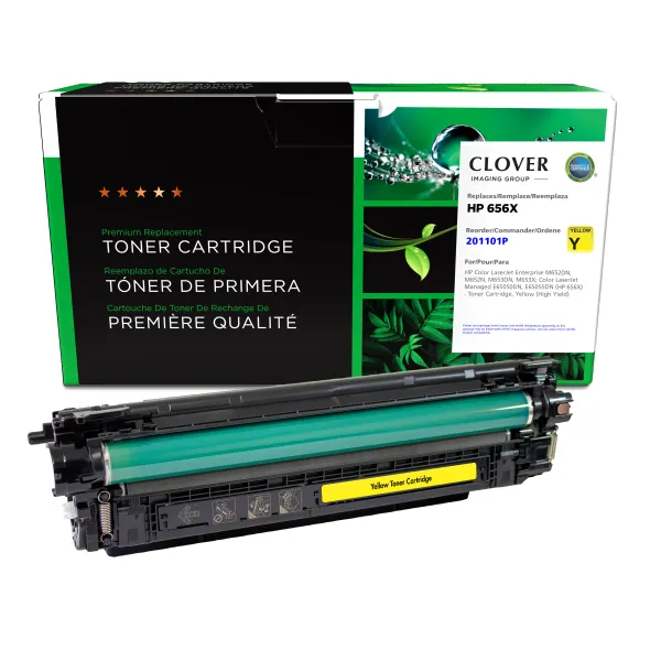 Remanufactured High Yield Yellow Toner Cartridge for HP 656X (CF462X/W9002MC) (Page Yield: 22,000)