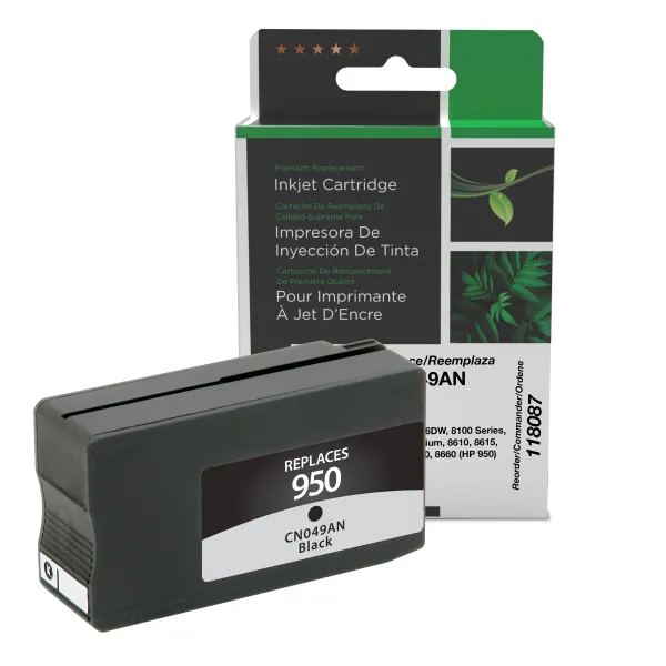 Remanufactured Black Ink Cartridge for HP 950 (CN049AN) (Page Yield: 1,000)