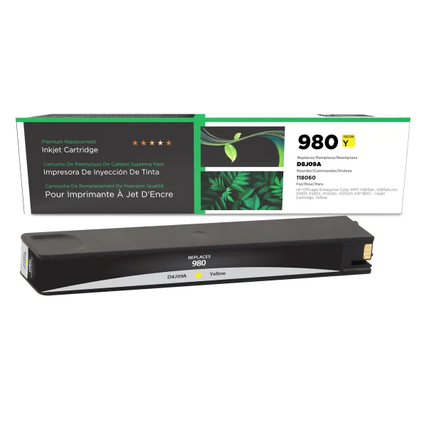 Remanufactured Yellow Ink Cartridge for HP 980 (D8J09A) (Page Yield: 6,600)