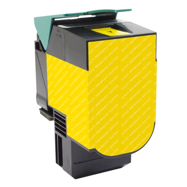 Remanufactured High Yield Yellow Toner Cartridge for Lexmark CS310/CS410/CS510 (Page Yield: 3,000)