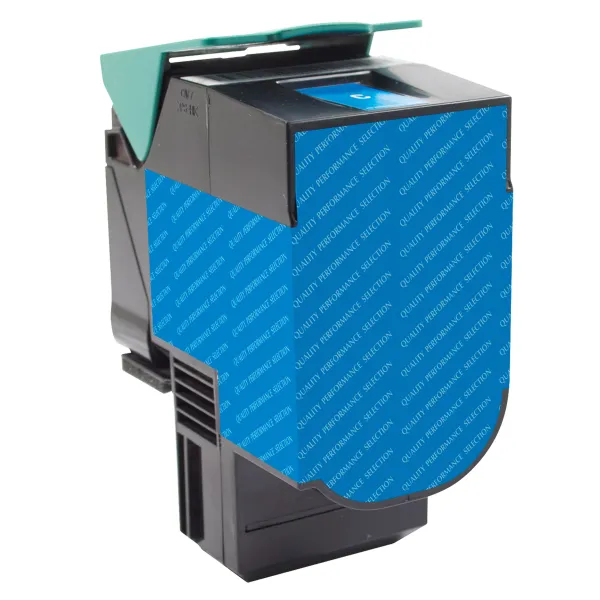 Remanufactured High Yield Cyan Toner Cartridge for Lexmark CS417/CS517 (Page Yield: 3,500)