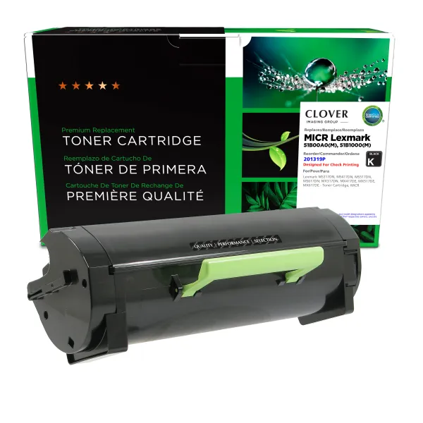 Remanufactured MICR Toner Cartridge for Lexmark MS317/MS417/MX317/MX417 (Page Yield: 2,500)
