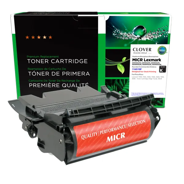 Remanufactured MICR High Yield Toner Cartridge for Lexmark T640/T642/T644/X642/X644/X646 (Page Yield: 21,000)