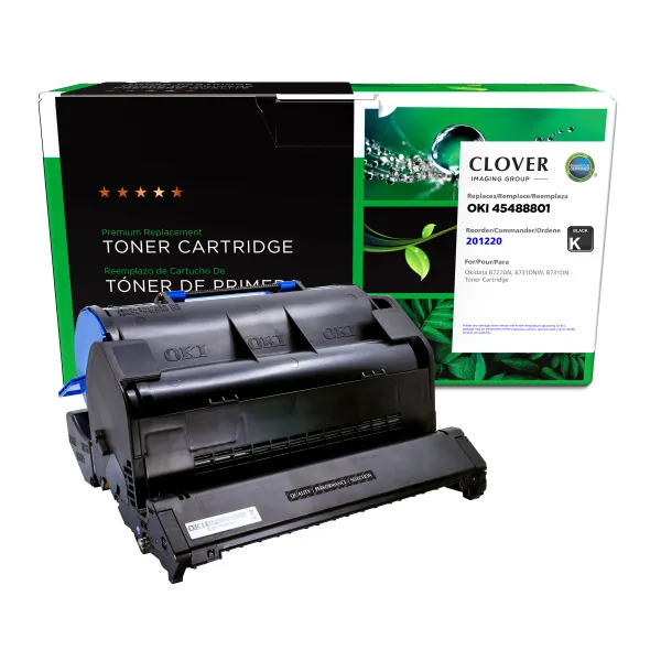 Remanufactured Toner Cartridge for OKI 45488801 (Page Yield: 18,000)