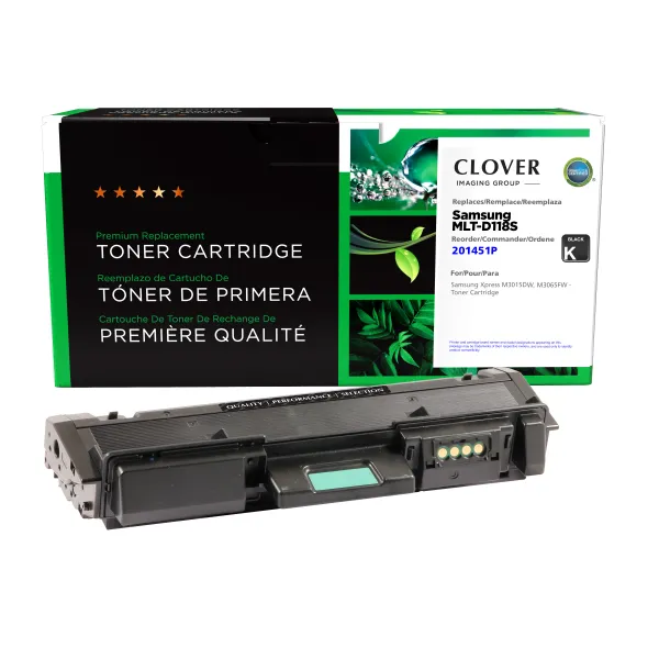 Remanufactured Toner Cartridge for Samsung MLT-D118S (Page Yield: 1,200)