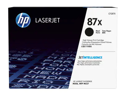HP 87X (CF287X) LaserJet Enterprise M506,(Flow) MFP M527,Pro M501 High Yield Black Original LaserJet Toner Cartridge (18,000 Yield)