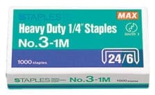 MAX HD-3DF FLAT CLINCH STAPLES
